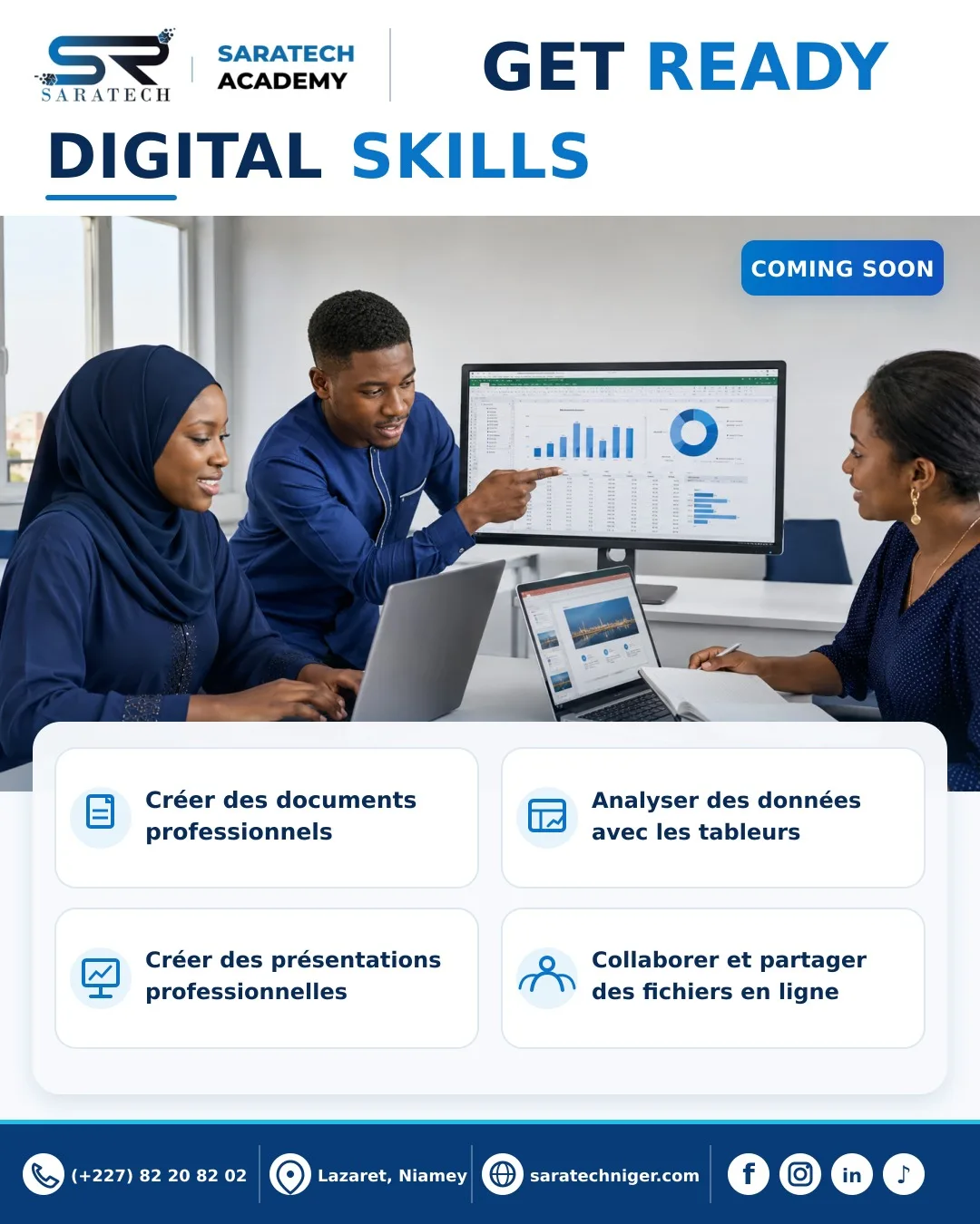 GET READY | Le parcours DIGITAL SKILLS arrive bientôt à Saratech Academy !