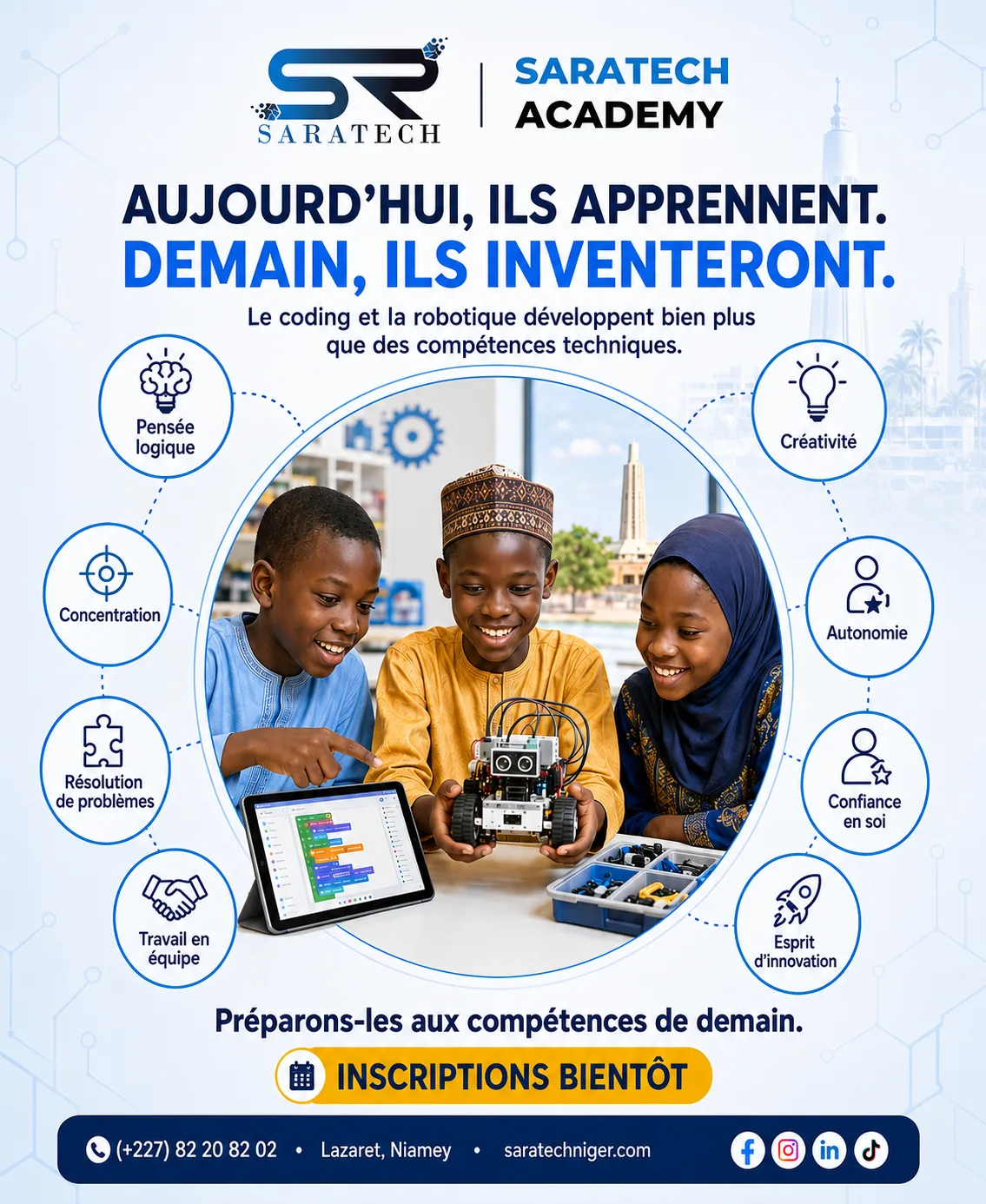Informatique, Coding, Robotique et STEM pour Enfants au Niger
