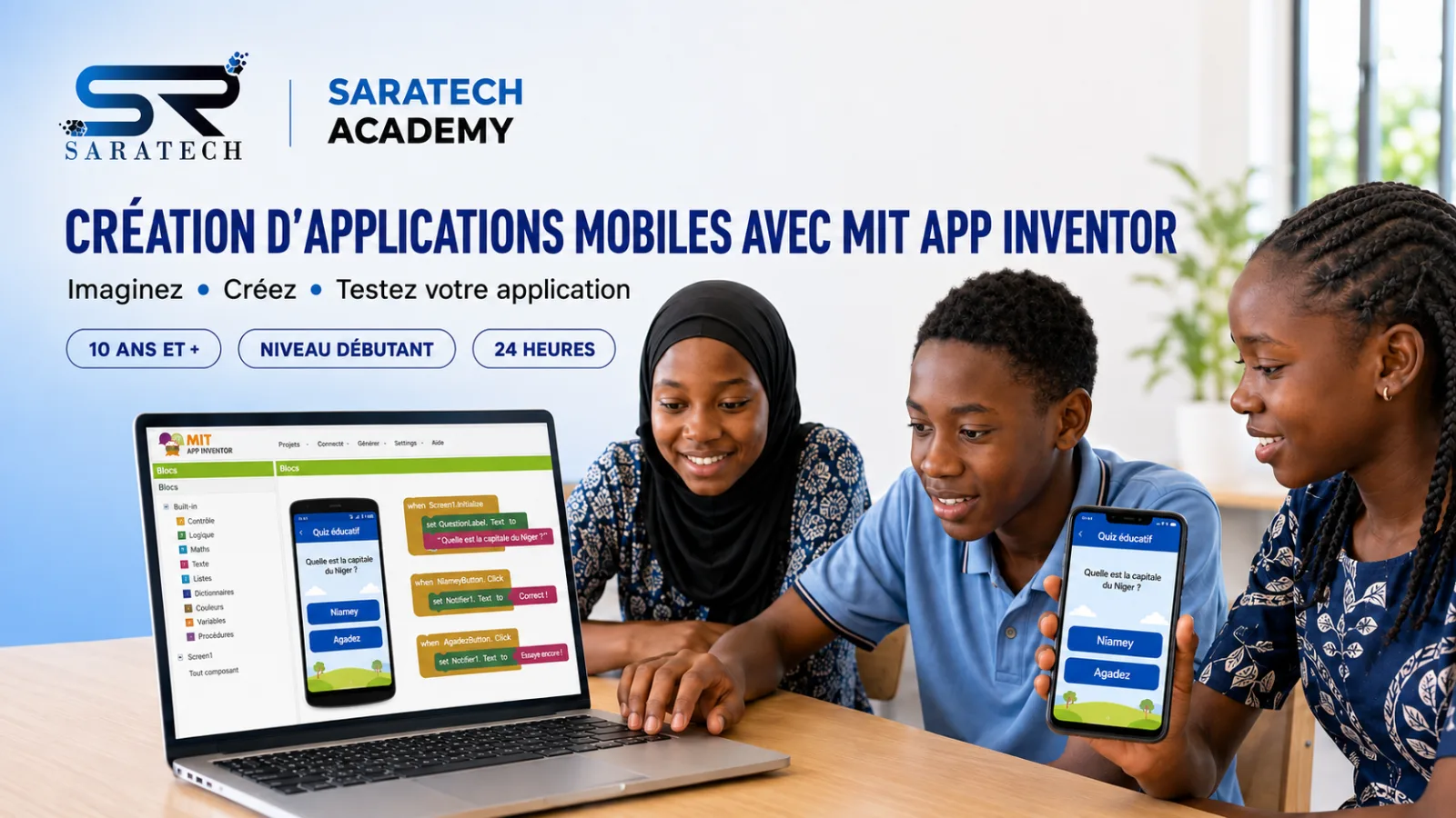 Création d’applications mobiles avec MIT App Inventor